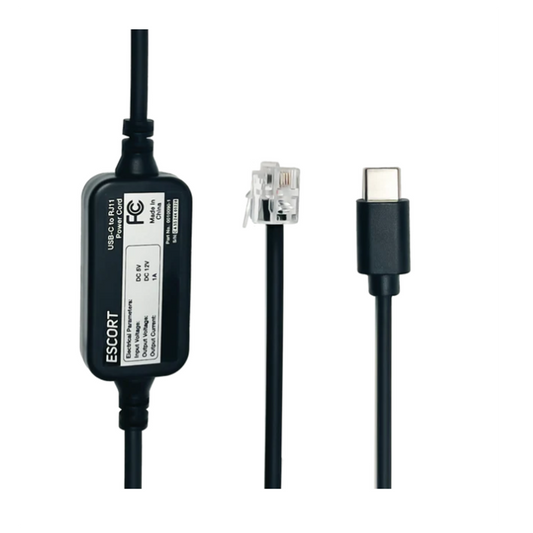 Escort USB-C To RJ11 Power Cable