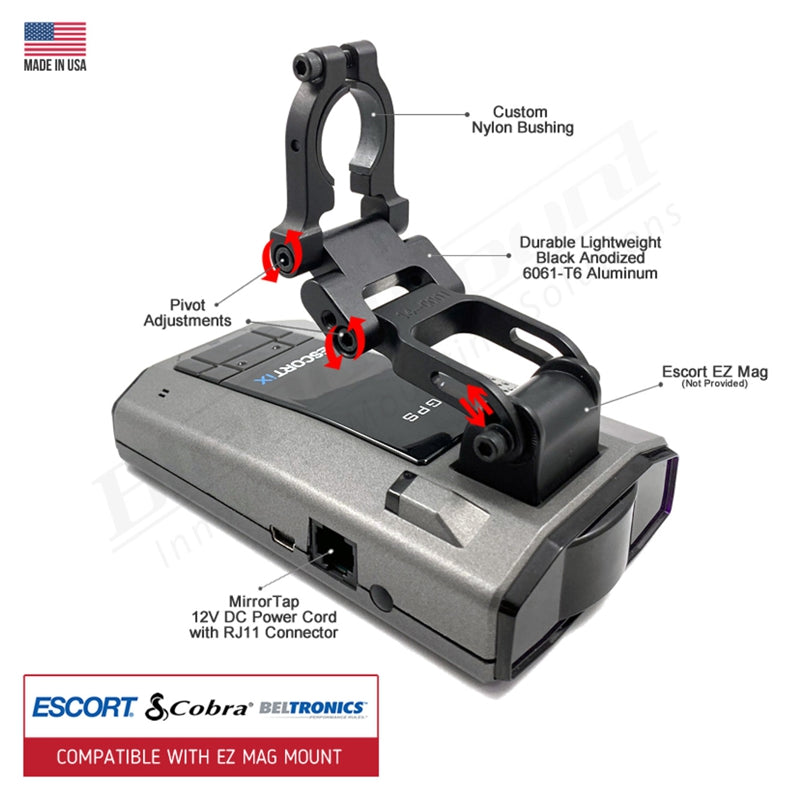 Blendmount Radar Detector Mount for Escort & Cobra EZ-Mag Series (Standard Series)