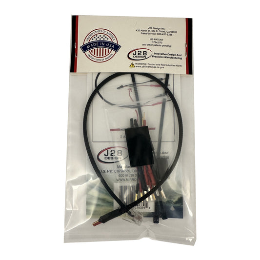 Blendmount MirrorTap Power Cord, MTX Series, 15" long, RJ-11, 2 Amp Inline Fuse with Military Grade Taps Kit